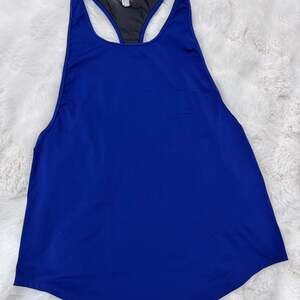 Fabletics Royal Blue Racerback Hayden Tank w/ Mesh Panel